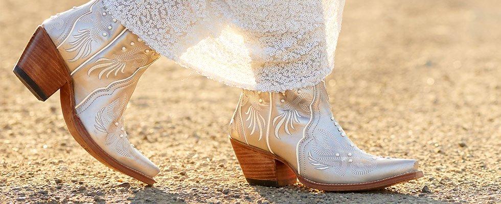 Wedding cowgirl boots